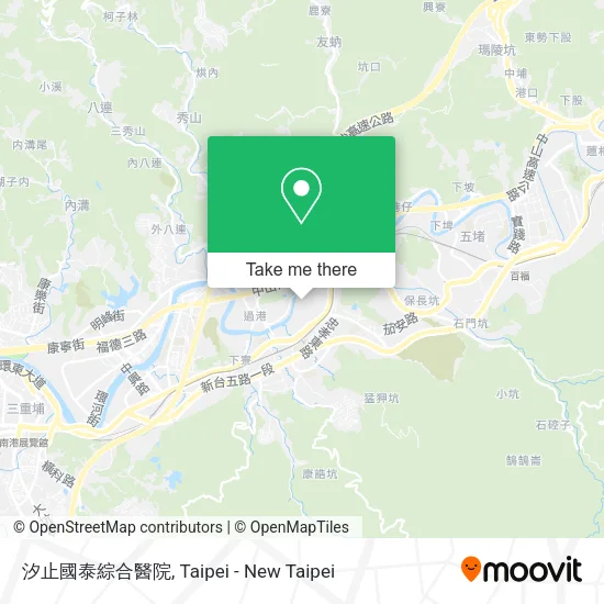 汐止國泰綜合醫院地圖