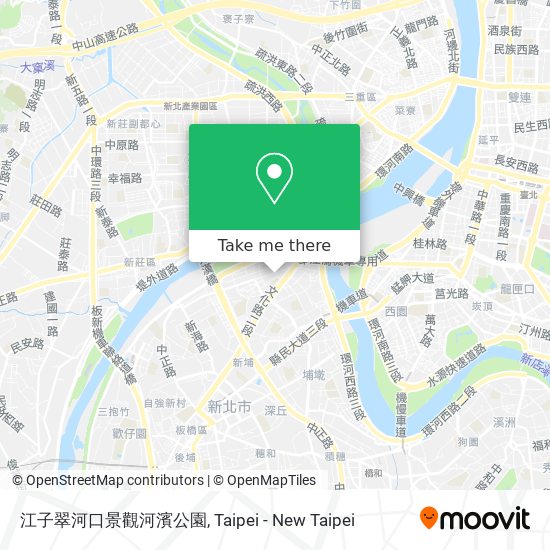 江子翠河口景觀河濱公園地圖