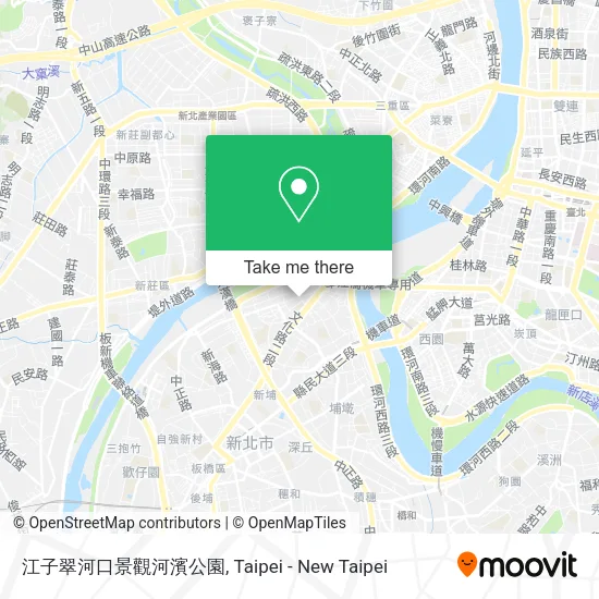 江子翠河口景觀河濱公園地圖