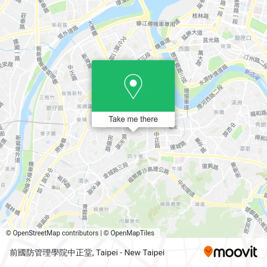 前國防管理學院中正堂地圖