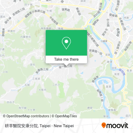 耕莘醫院安康分院地圖