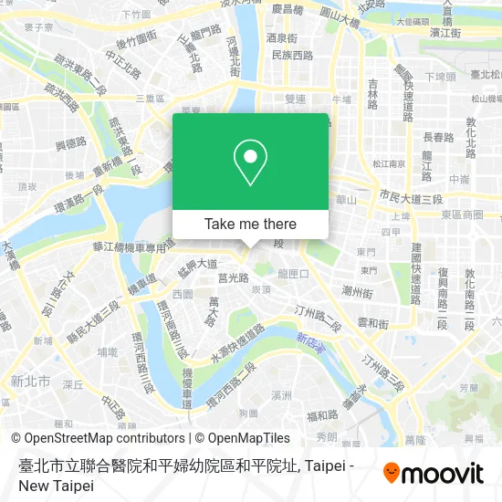 臺北市立聯合醫院和平婦幼院區和平院址地圖