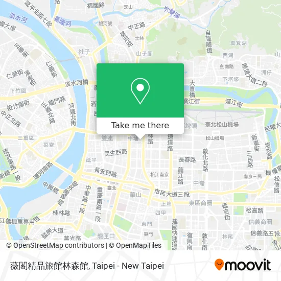 薇閣精品旅館林森館 map