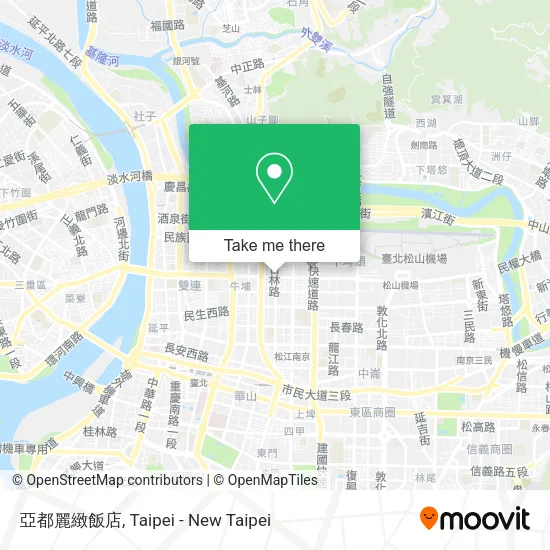 亞都麗緻飯店地圖