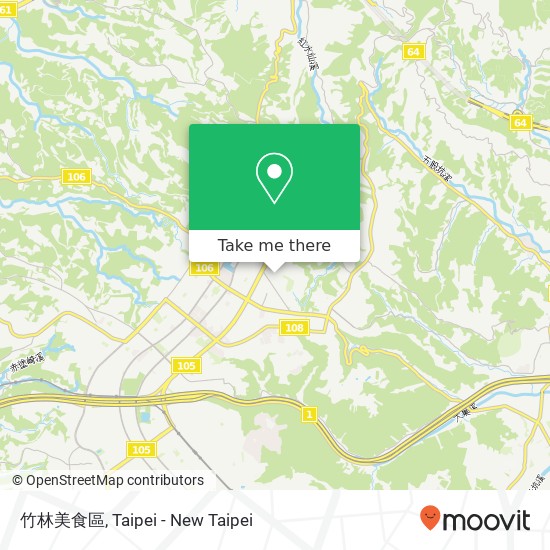 竹林美食區 map