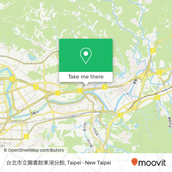 台北市立圖書館東湖分館地圖