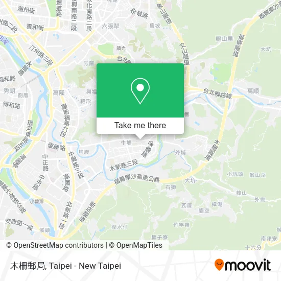 木柵郵局地圖
