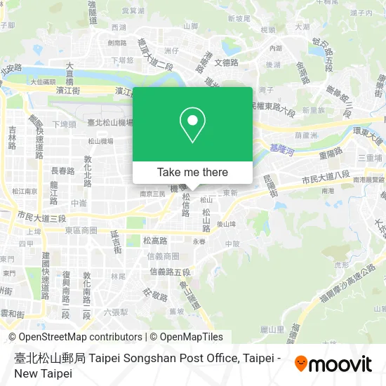 臺北松山郵局 Taipei Songshan Post Office map