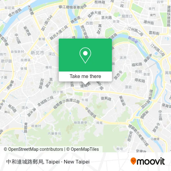 中和連城路郵局地圖