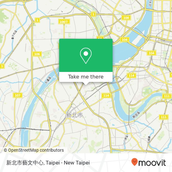 新北市藝文中心 map