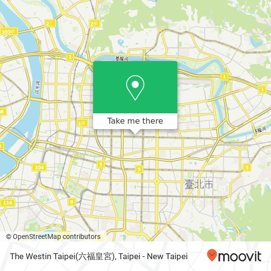 The Westin Taipei(六福皇宮) map