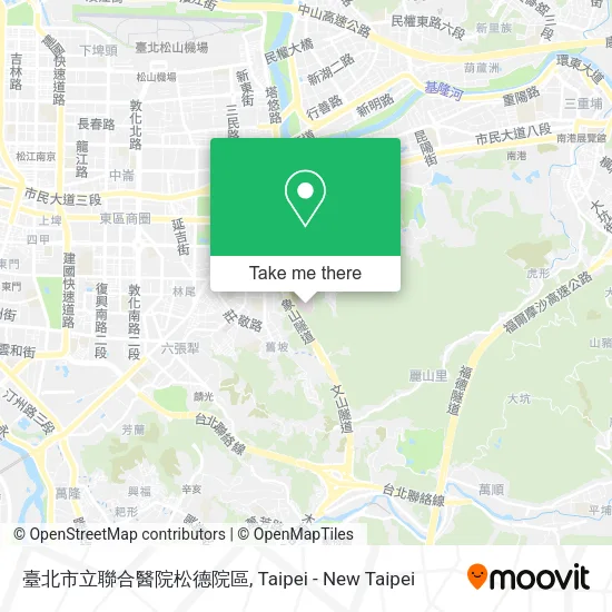 臺北市立聯合醫院松德院區 map