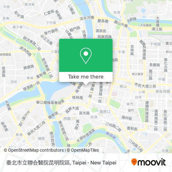 臺北市立聯合醫院昆明院區 map