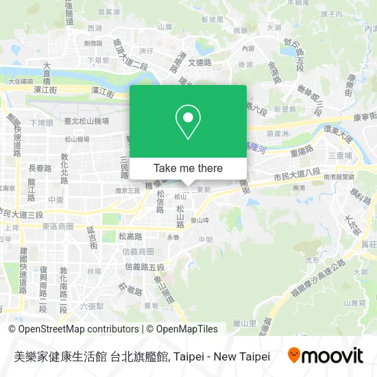 美樂家健康生活館 台北旗艦館地圖