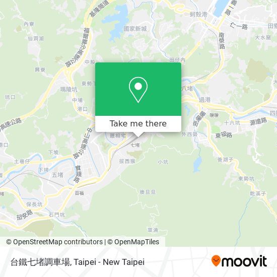 台鐵七堵調車場 map