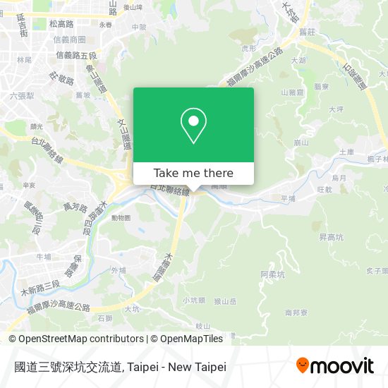 國道三號深坑交流道地圖