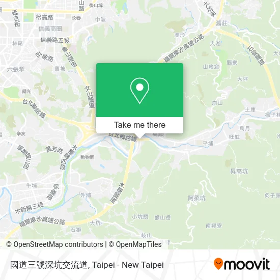 國道三號深坑交流道 map