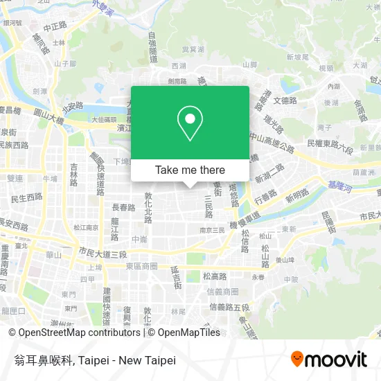 翁耳鼻喉科 map
