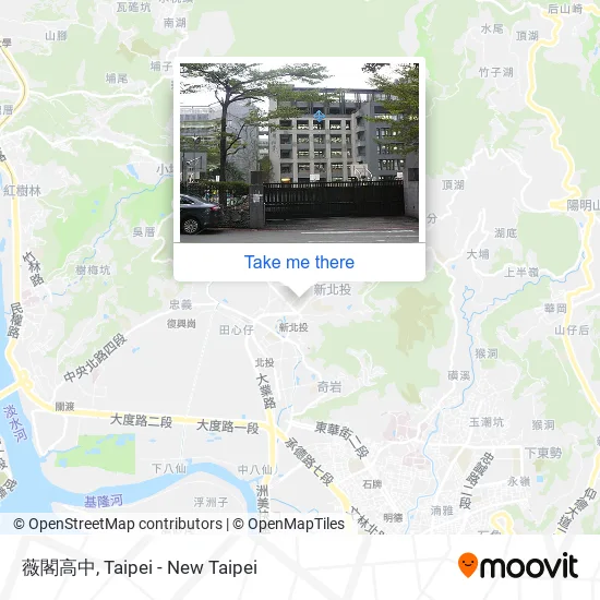 薇閣高中 map