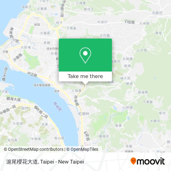滬尾櫻花大道 map