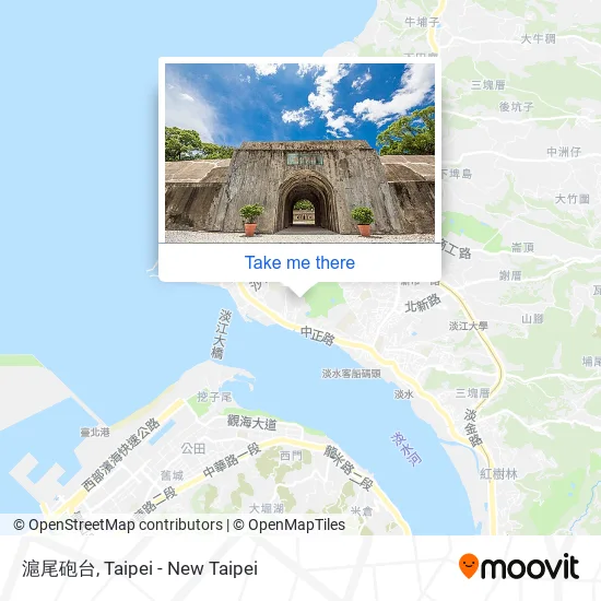 滬尾砲台 map