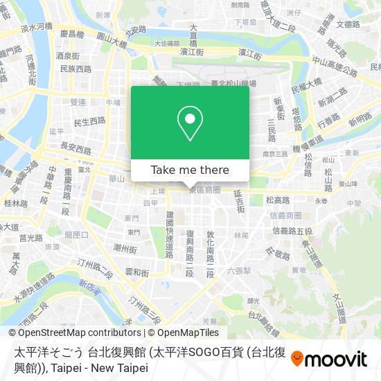 太平洋そごう 台北復興館 (太平洋SOGO百貨 (台北復興館)) map
