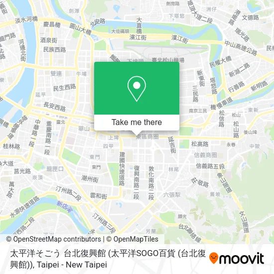 太平洋そごう 台北復興館 (太平洋SOGO百貨 (台北復興館))地圖