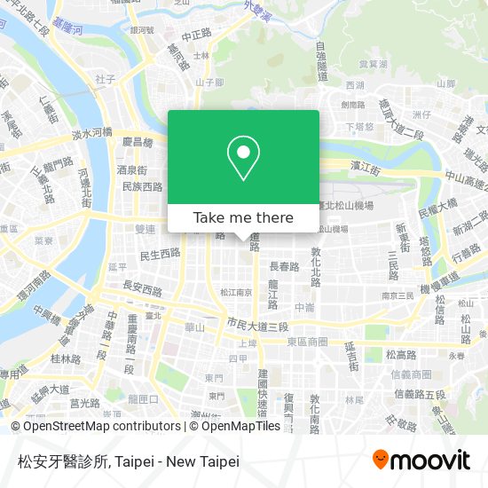 How To Get To 松安牙醫診所in 中山區by Metro Or Bus