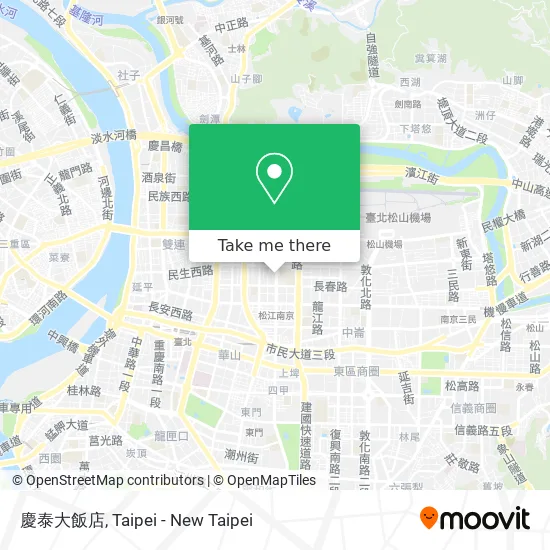 How To Get To 慶泰大飯店in 中山區by Bus Metro Or Train