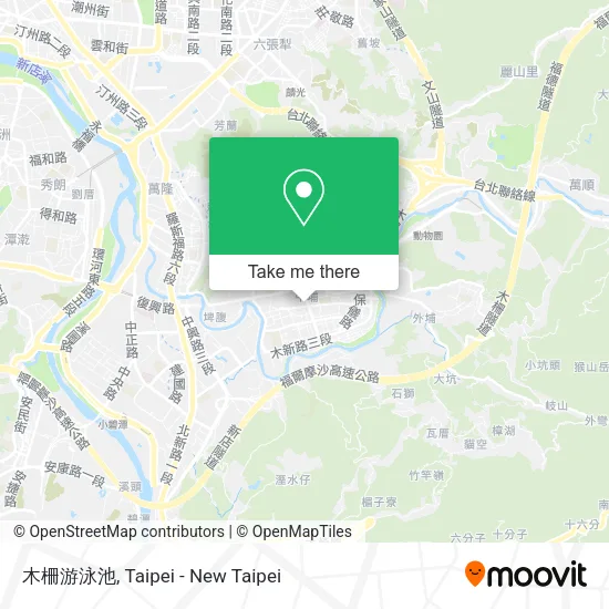 木柵游泳池 map