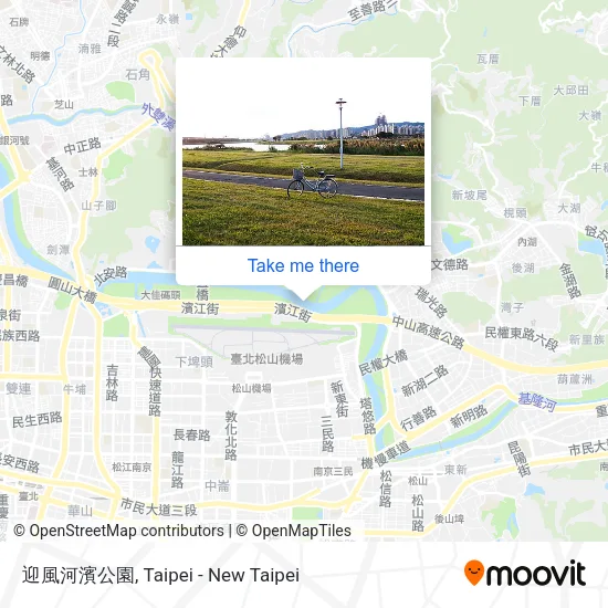 迎風河濱公園地圖