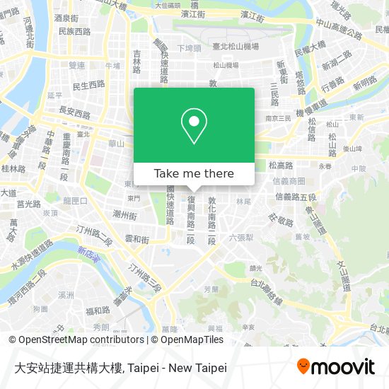 大安站捷運共構大樓 map
