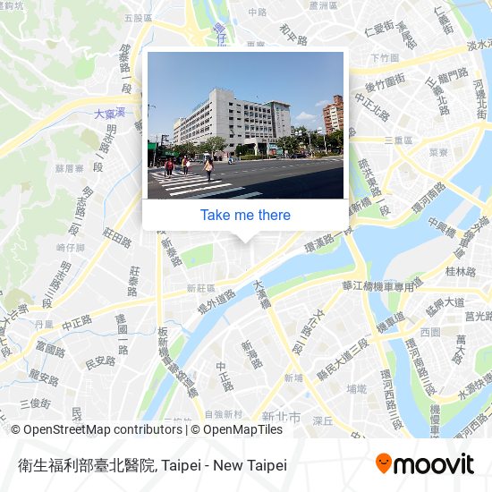 衛生福利部臺北醫院 map