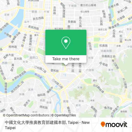 中國文化大學推廣教育部建國本部 map