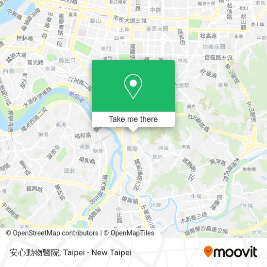 安心動物醫院地圖