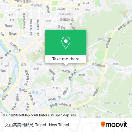 文山萬美街郵局 map