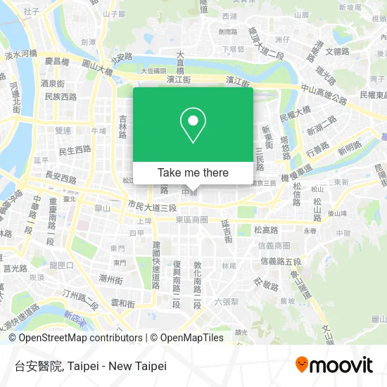台安醫院地圖