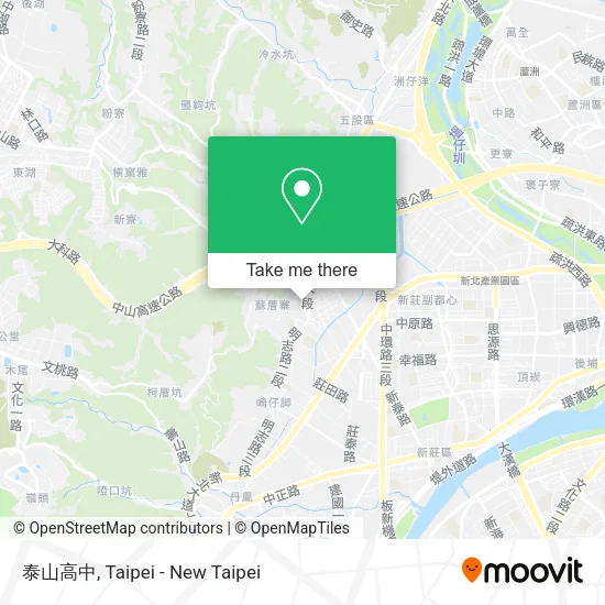 泰山高中 map