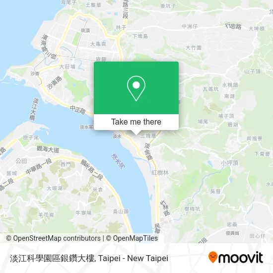 淡江科學園區銀鑽大樓地圖