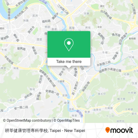 耕莘健康管理專科學校地圖