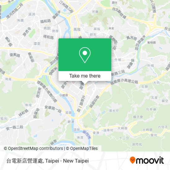 台電新店營運處地圖