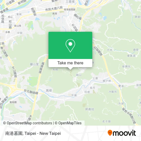 南港墓園地圖
