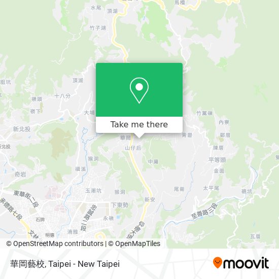 華岡藝校 map