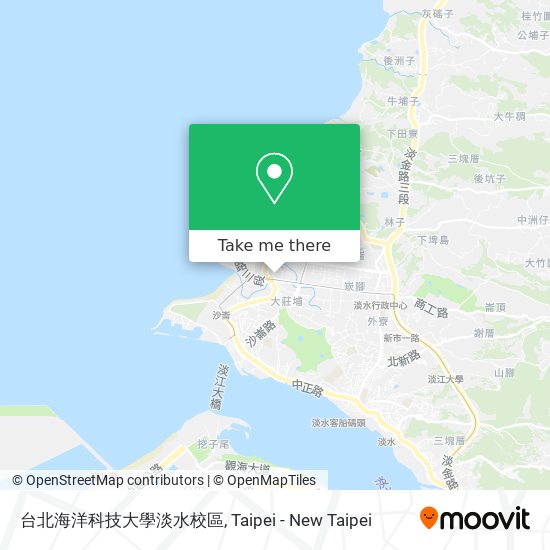 台北海洋科技大學淡水校區 map