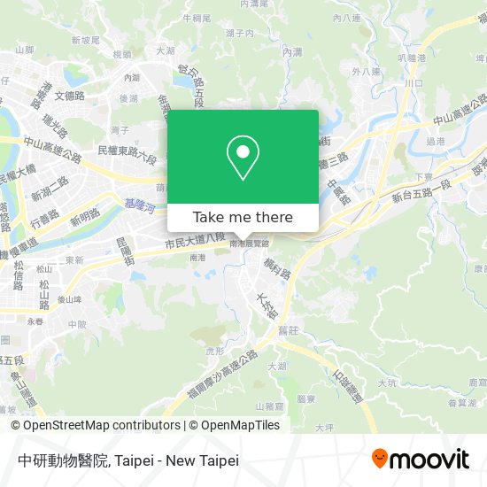 中研動物醫院 map