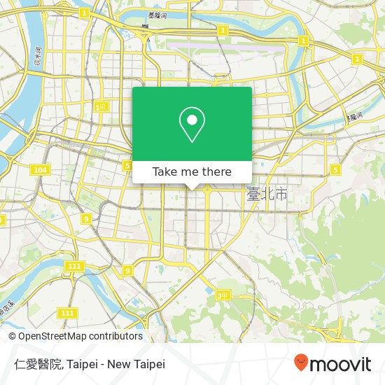 仁愛醫院 map