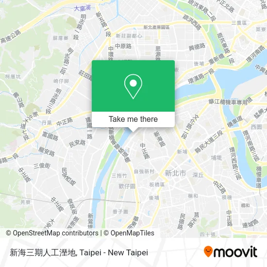 新海三期人工溼地 map