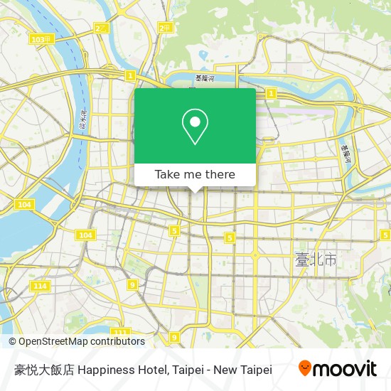 豪悦大飯店 Happiness Hotel map