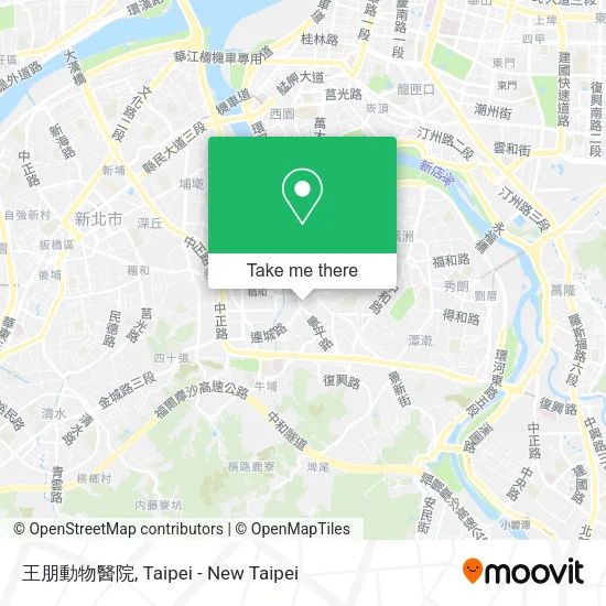 王朋動物醫院地圖