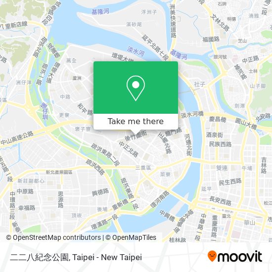 二二八紀念公園 map